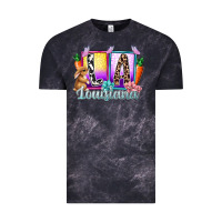 Cloud Black louisiana easter dady Vintage Tee - RacoonDesign