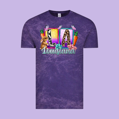 Louisiana Easter Dady Vintage Tee Designed By Racoondesign