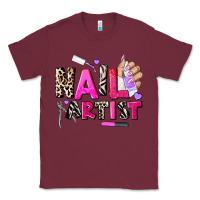 Burgundy nail artist Classic Tee - AdoDesignShop