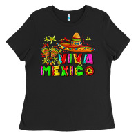 Black viva mexico Ladies Tee - AdoDesignShop