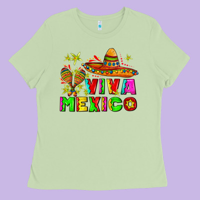 Viva Mexico Ladies Tee Designed By Adodesignshop