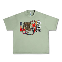 Oil Green america nurse Urban Heavy Tee - CowhideDigitalArt