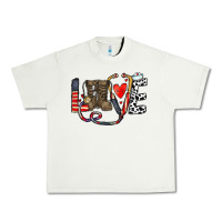 Pistachio america nurse Urban Heavy Tee - CowhideDigitalArt