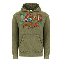 Vintage Olive love football Vintage Hoodie - Zillion Design Studio