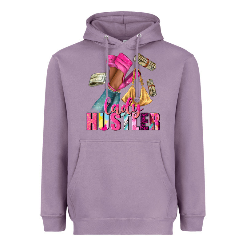 Lady Hustler Afro High Heels Heavyweight Hoodie by NancyCooperArtShop | Teevron