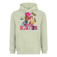 Matcha lady hustler afro high heels Heavyweight Hoodie - NancyCooperArtShop