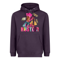 Plum lady hustler afro high heels Heavyweight Hoodie - NancyCooperArtShop