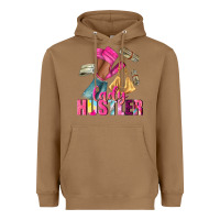 Toasted Coconut lady hustler afro high heels Heavyweight Hoodie - NancyCooperArtShop