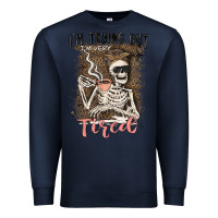 Navy im trying but tired Premium Sweatshirt - MaliasSmallBusiness