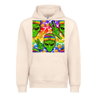 Pride Lgbtq+ Aliens And Stars With Rainbow Urban Hoodie | Teevron