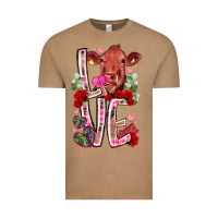 Vintage Coffee love cow valentine Vintage Tee - RacoonDesign