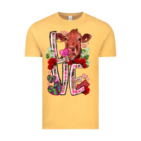 Vintage Mustard love cow valentine Vintage Tee - RacoonDesign