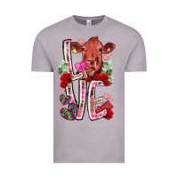 Vintage Zinc love cow valentine Vintage Tee - RacoonDesign