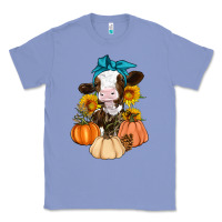 Colony Blue Cow Fall Pumpkin Classic Tee - Artiststas