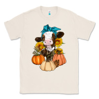 Natural Cow Fall Pumpkin Classic Tee - Artiststas