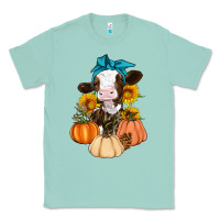 Seafoam Cow Fall Pumpkin Classic Tee - Artiststas