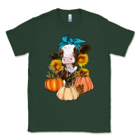 Sports Green Cow Fall Pumpkin Classic Tee - Artiststas