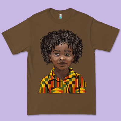 Black Boy Premium Tee Designed By Barkaloodesign