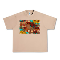 Burro aztec and leopard background Urban Heavy Tee - HRA Design Shop