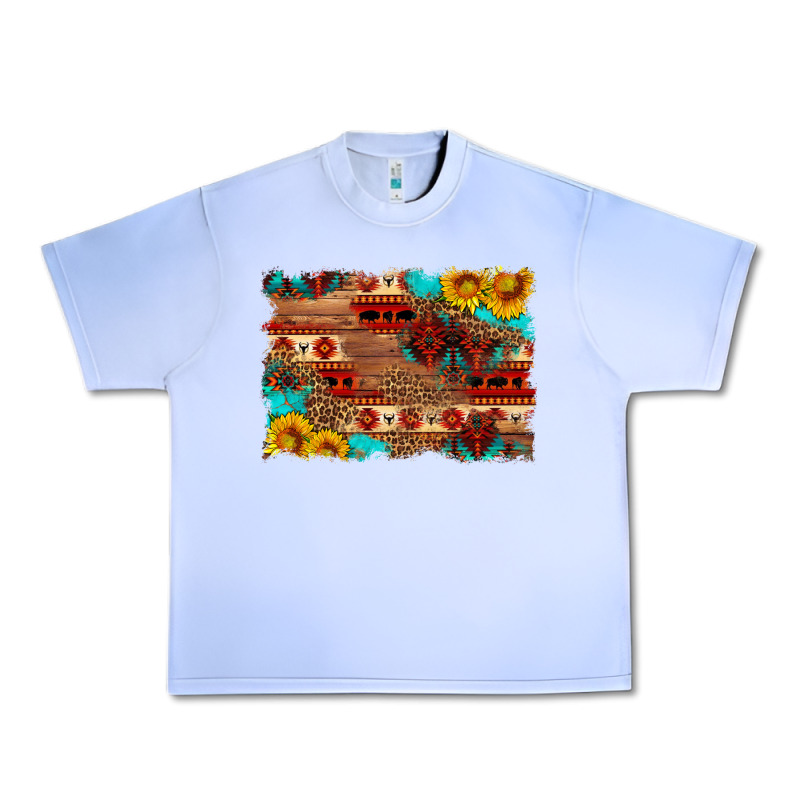 Aztec And Leopard Background Urban Heavy Tee by HRA Design Shop | Teevron