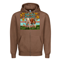 Chestnut Just A Girl Who Loves Pig Zipper Hoodie - LillyAllenDesigns