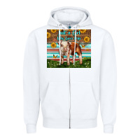 White Just A Girl Who Loves Pig Zipper Hoodie - LillyAllenDesigns