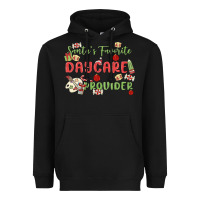 Black santa's favorite daycare provider Heavyweight Hoodie - MaliasSmallBusiness