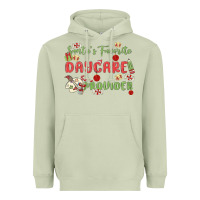 Matcha santa's favorite daycare provider Heavyweight Hoodie - MaliasSmallBusiness