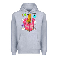 Heather Grey instant good vibes Premium Hoodie - Artiststas
