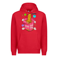 Red instant good vibes Premium Hoodie - Artiststas