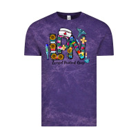 Cloud Purple lpn licensed practial nurse Vintage Tee - CowhideDigitalArt