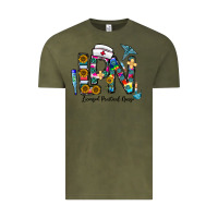 Vintage Olive lpn licensed practial nurse Vintage Tee - CowhideDigitalArt