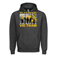 Charcoal Heather 1st air cavalry vietnam veteran Zipper Hoodie - Jasminsmagicworld