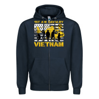 Navy 1st air cavalry vietnam veteran Zipper Hoodie - Jasminsmagicworld