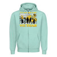 Seafoam 1st air cavalry vietnam veteran Zipper Hoodie - Jasminsmagicworld