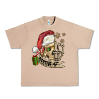 Burro festive af christmas skull Urban Heavy Tee - FaDigitalArtStudio