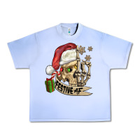 Grape Ice festive af christmas skull Urban Heavy Tee - FaDigitalArtStudio
