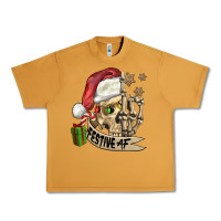 Peanut Butter festive af christmas skull Urban Heavy Tee - FaDigitalArtStudio