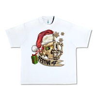 White festive af christmas skull Urban Heavy Tee - FaDigitalArtStudio