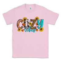 Bubblegum Pink Cozy Vibes Fall Sunflowers Classic Tee - Artiststas