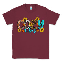 Burgundy Cozy Vibes Fall Sunflowers Classic Tee - Artiststas