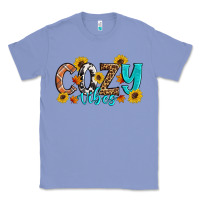 Colony Blue Cozy Vibes Fall Sunflowers Classic Tee - Artiststas