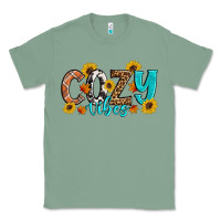 Sage Cozy Vibes Fall Sunflowers Classic Tee - Artiststas