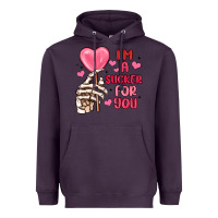 Plum i m a sucker for you Heavyweight Hoodie - MaliasSmallBusiness