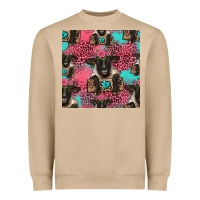 Mushroom black sheep seamless pattern Heavyweight Sweatshirt - HRA Design Shop