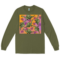 Army Green dinosaur brontosaurus Long Sleeve Tee - Artiststas