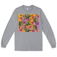 Heather Grey dinosaur brontosaurus Long Sleeve Tee - Artiststas