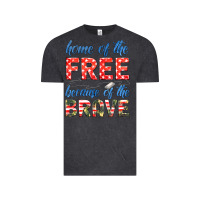 Vintage Black home of the free because of the brave Vintage Tee - HRA Design Shop