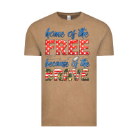 Vintage Coffee home of the free because of the brave Vintage Tee - HRA Design Shop