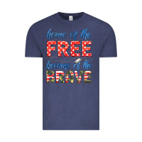 Vintage Denim home of the free because of the brave Vintage Tee - HRA Design Shop